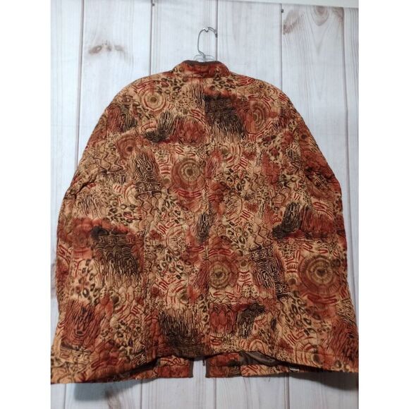 Requirements Jacket Ladies 2x Brown‎ Orange Quilted Light Weight - Picture 2 of 6
